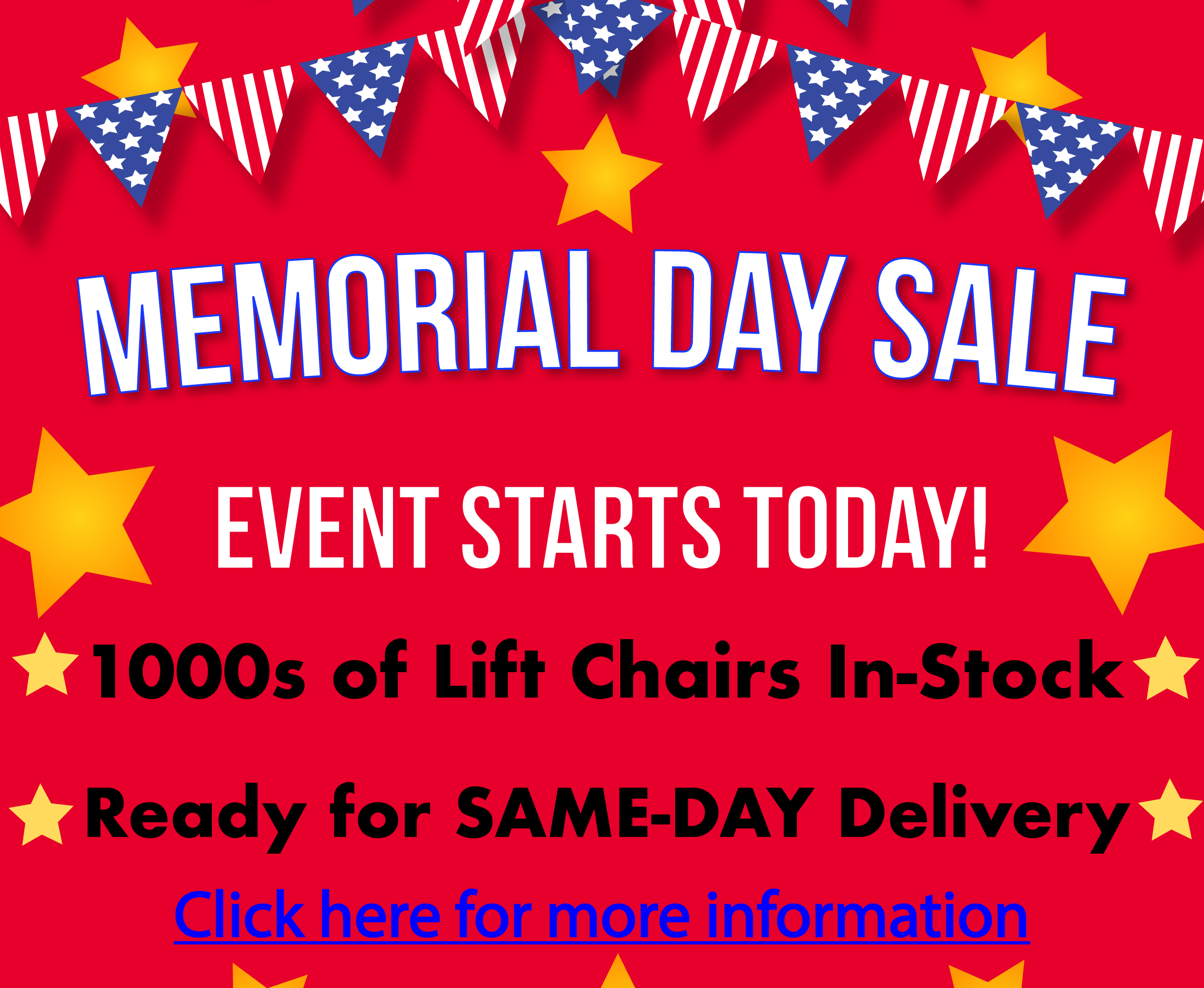 We have 1000s of lift chairs in stock and ready to deliver in Citrus County, FL!