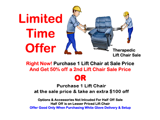 Memorial Day SALE at Florida Lift Chair Showrooms going on now.